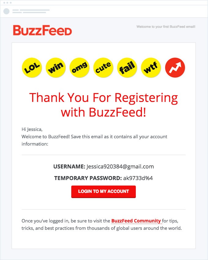 email giao dịch